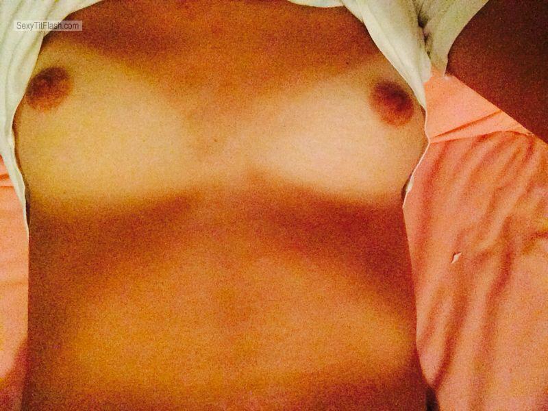 Tit Flash: My Small Tits With Very Strong Tanlines (Selfie) - Rpg from Mexico
